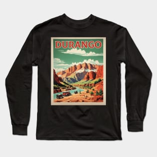 Durango Mexico Tourism Vintage Poster Long Sleeve T-Shirt